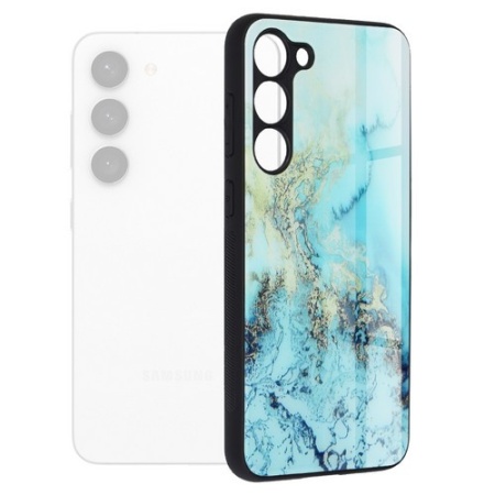 Husa Samsung Galaxy S23 Plus - Printing Glass Blue Ocean