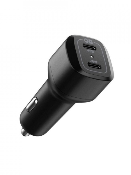 Incarcator telefon auto Spigen PC2000 2 Port USB- C, QC3.0, 45W