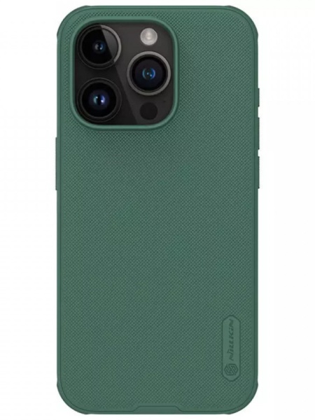 Husa iPhone 15 Pro Max-Nillkin Super Frosted Shield Case Deep Green