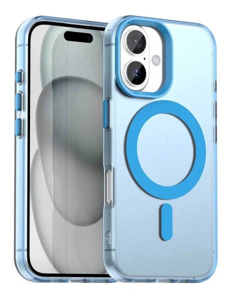 Husa iPhone 17 CandyCase Magsafe albastra