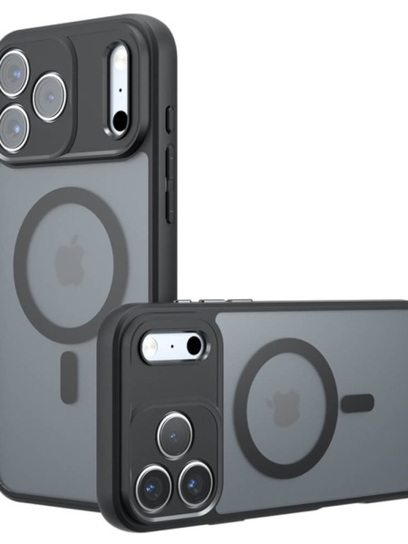 Husa iPhone 17 Pro Max PureFrost MagSafe Frosted Black