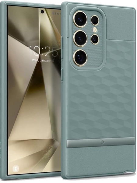 Husa Samsung Galaxy S24 Ultra Caseology Parallax Sage Green by Spigen