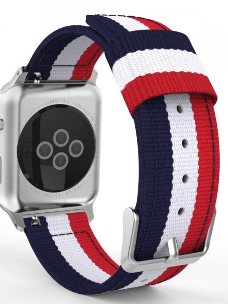 Curea Apple Watch 5 44MM-Tech Protect Welling- Navy/Red