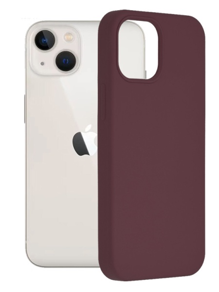 Husa Apple iPhone 13 Mini -Soft Edge Silicone Mov Pruna