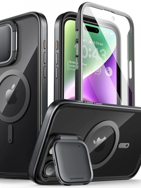 Husa pentru iPhone 15 Pro Max i-Blason Shield Mag Case Neagra