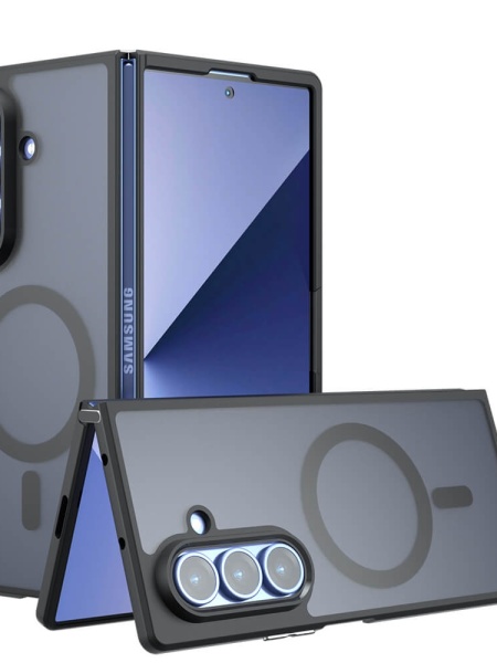 Husa Samsung Galaxy Z Fold 7 PureFrost MagSafe Frosted Black
