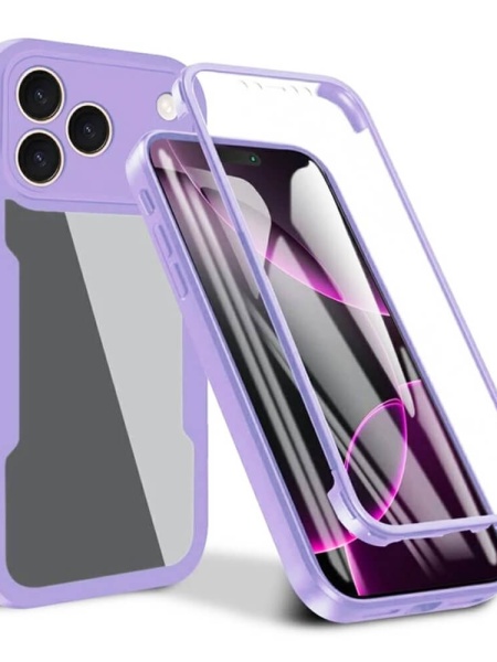 Husa iPhone 17 Pro Max ColorVerse 360 + Screen Protector transparenta/ mov
