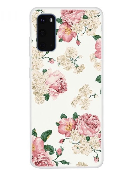 Husa Samsung Galaxy S20 - Matt Printing Soft TPU-Roses