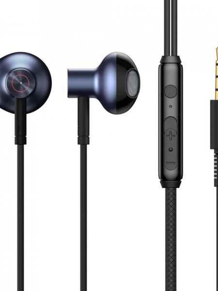 Casti audio in ear cu fir ,microfon Baseus Encok H19 -1.2 m culoare neagra
