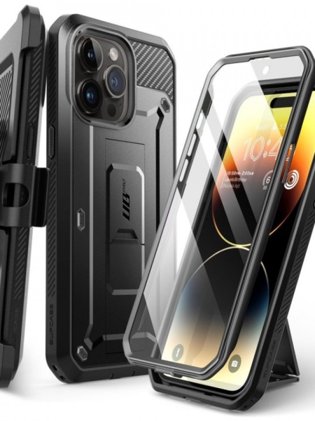 Husa iPhone 15 Pro Max Supcase Unicorn Beetle Pro -Neagra