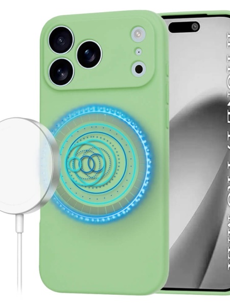 Husa iPhone 17 Pro Max SoftFlex Magsafe verde