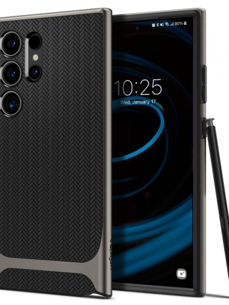 Husa Samsung Galaxy S24 Ultra -Spigen Neo Hybrid Gunmetal