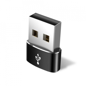 Adaptor USB tip C la USB 3A Techsuit Negru - Img 3