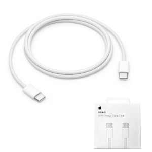 Cablu de date Apple type C la tip C original ,1m, 60W alb - Img 1