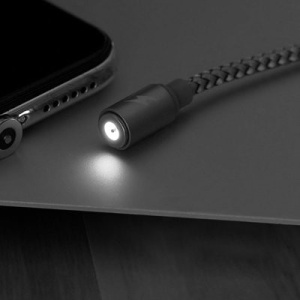 Cablu de date magnetic Remax Gravity RC-095i USB / Lightning 1M-Negru - Img 4