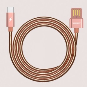Cablu de date Remax Silver Serpent RC-080a -USB Type C -Negru-1 M - Img 2
