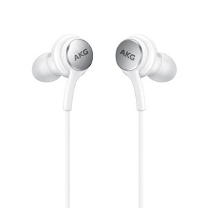 Casti Samsung cu fir , AKG , microfon , mufa USB type C albe