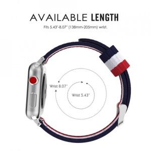 Curea Apple Watch 1 42MM-Tech Protect Welling- Navy/Red - Img 5