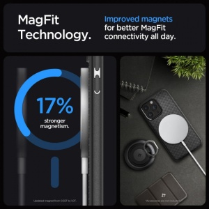 Husa Apple iPhone 15 Pro Max - Spigen Mag Armor Magsafe - Img 6