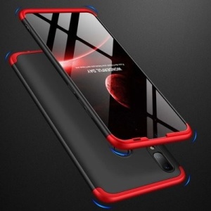 Husa Huawei P Smart 2019-GKK 360 Front and Back Case Full Body Cover -Negru cu Rosu - Img 5