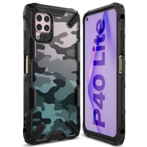 Husa Huawei P40 Lite- Ringke Fusion X- Camo Black - Img 1