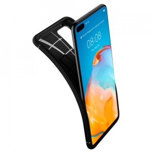 Husa Huawei P40 - Spigen Rugged Armor -Neagra - Img 5