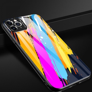Husa Iphone 11 PRO -Color Glass-cu sticla securizata- pattern 3 - Img 5