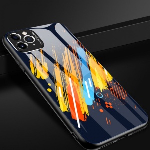 Husa Iphone 11 PRO MAX -Color Glass-cu sticla securizata- pattern 5 - Img 3