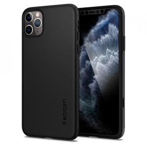 Husa Iphone 11 PRO MAX - Spigen Thin Fit 360-Black - Img 1
