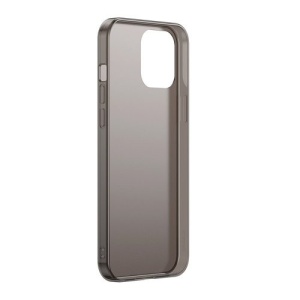 Husa iPhone 12 Pro Max -Baseus Frosted Glass Case cu margine flexibila -Neagra - Img 2