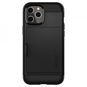Husa Iphone 12 Pro Max -Spigen Slim Armor CS Neagra - Img 6