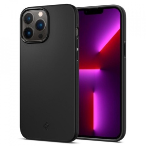 Husa iPhone 13 Pro Max - Spigen Thin Fit -Black - Img 1