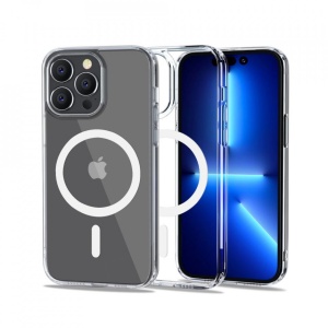 Husa iPhone 14 Pro Max-Techsuit FlexAir Hybrid Magsafe -Clear - Img 1