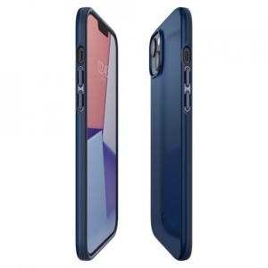 Husa iPhone 14 - Spigen Thin Fit - Navy Blue - Img 8