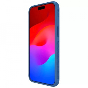 Husa iPhone 15 Pro Max-Nillkin Super Frosted Shield Case Albastra - Img 6
