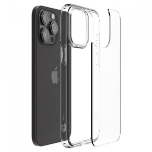 Husa iPhone 15 Pro Max - Spigen Ultra Hybrid Crystal Clear - Img 2
