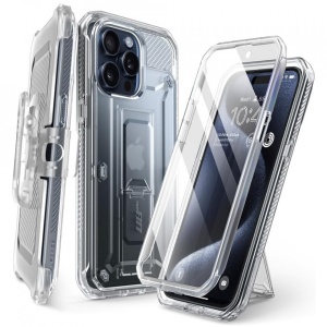 Husa iPhone 15 Pro Max Supcase Unicorn Beetle Pro -Transparenta - Img 1