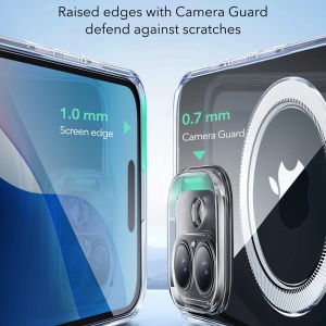 Husa iPhone 16 Plus ESR Zero HaloLock transparenta - Img 6