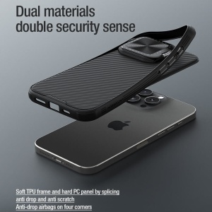 Husa iPhone 16 Pro Max Nillkin CamShield Prop neagra - Img 3