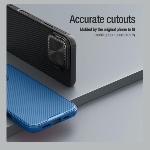 Husa iPhone 16 Pro Nillkin CamShield Prop albastra - Img 8