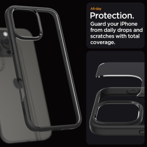 Husa iPhone 16 Pro Spigen Ultra Hybrid Matte Black - Img 7