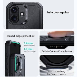 Husa iPhone 17 ESR Cyber Armor Halolock neagra - Img 6