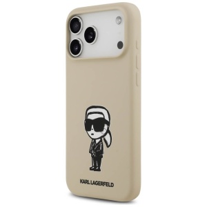 Husa iPhone 17 Pro Karl Lagerfeld Silicone Sketch & Logo Brown Karl - Img 5