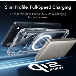 Husa iPhone 17 Pro Max Classic Hybrid HaloLock cu MagSafe de la ESR transparenta - Img 6