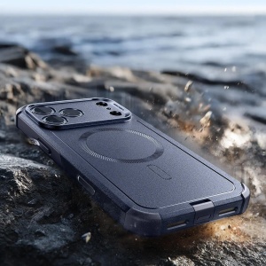 Husa iPhone 17 Pro Max ESR Cyber Armor Halolock albastra - Img 4