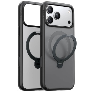 Husa iPhone 17 Pro Max Torras Ostand Spin Series neagra - Img 1