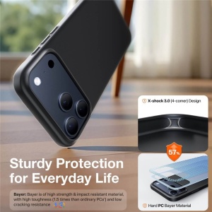 Husa iPhone 17 Pro Max Torras SlimFit MagSafe Series neagra - Img 4
