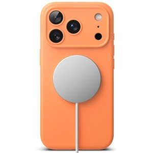 Husa iPhone 17 Pro Ringke Silicone Magnetic Magsafe tangerine - Img 4