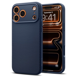 Husa iPhone 17 Pro Spigen Liquid Air Navy Blue