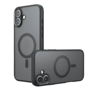 Husa iPhone 17 PureFrost MagSafe Frosted Black - Img 1